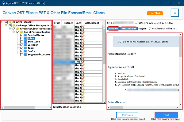 Select the Files and Folders