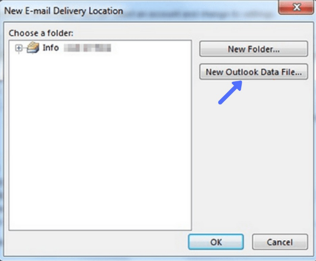 Outlook data file cannot be accessed