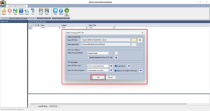 Click on the open button to search for your PST file 