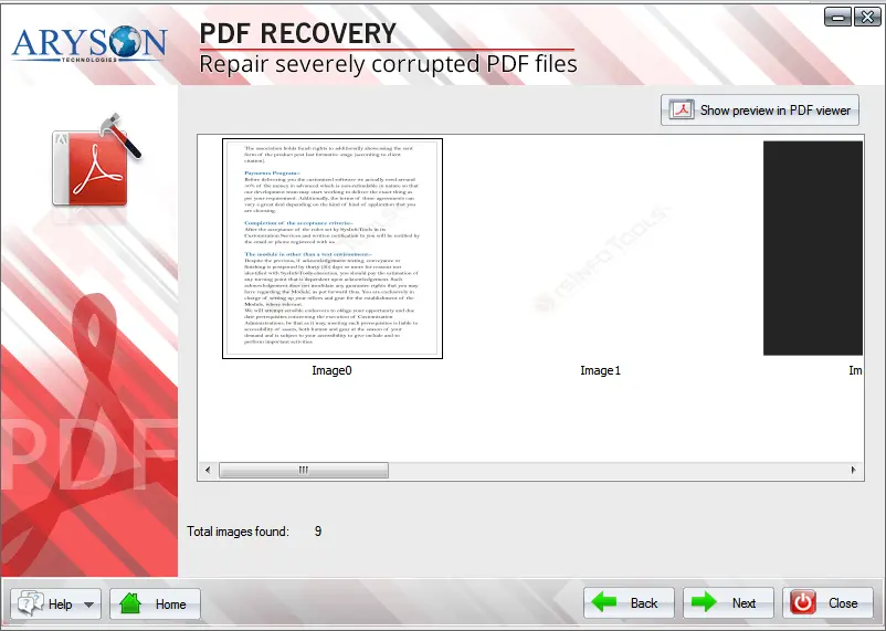 fix corrupted pdf files
