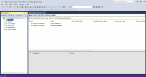 Go to the Object Explorer