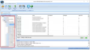 MDF files in a tree structure format