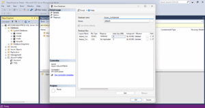 select the desired Bak file