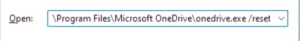 \Program Files\ Microsoft OneDrive\ onedrive.exe/reset