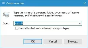 Press Windows + R, type regedit, and hit Enter