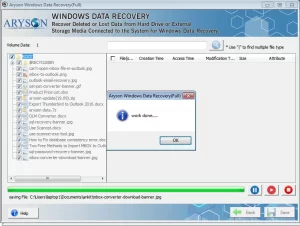 Click the OK button to finish 