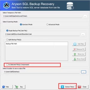verify that your file is compressed