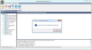Click OK to start scanning 