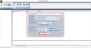 Click Open to locate the corrupted PST file 
