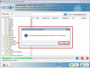  syncing process, hit the OK button