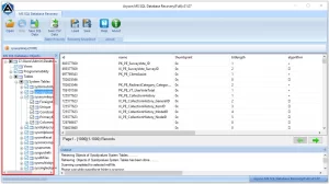 You can preview your recovered table and other SQL objects