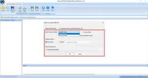 You need to select the suitable recovery mode and continue